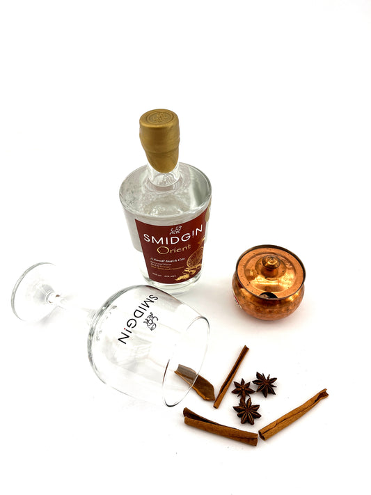 Smidgin Orient 700ml & branded glass