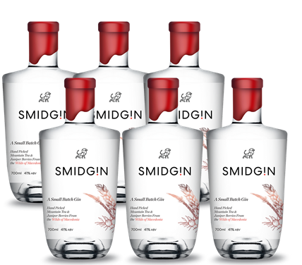 Smidgin Classic Gin - Case of six 700ml bottles